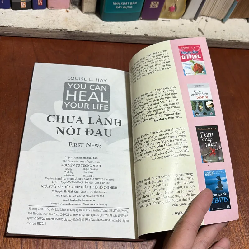 II Sách Về Cuộc Sống: Chữa Lành Nỗi Đau - LOUISE L. HAY - 2015 958683