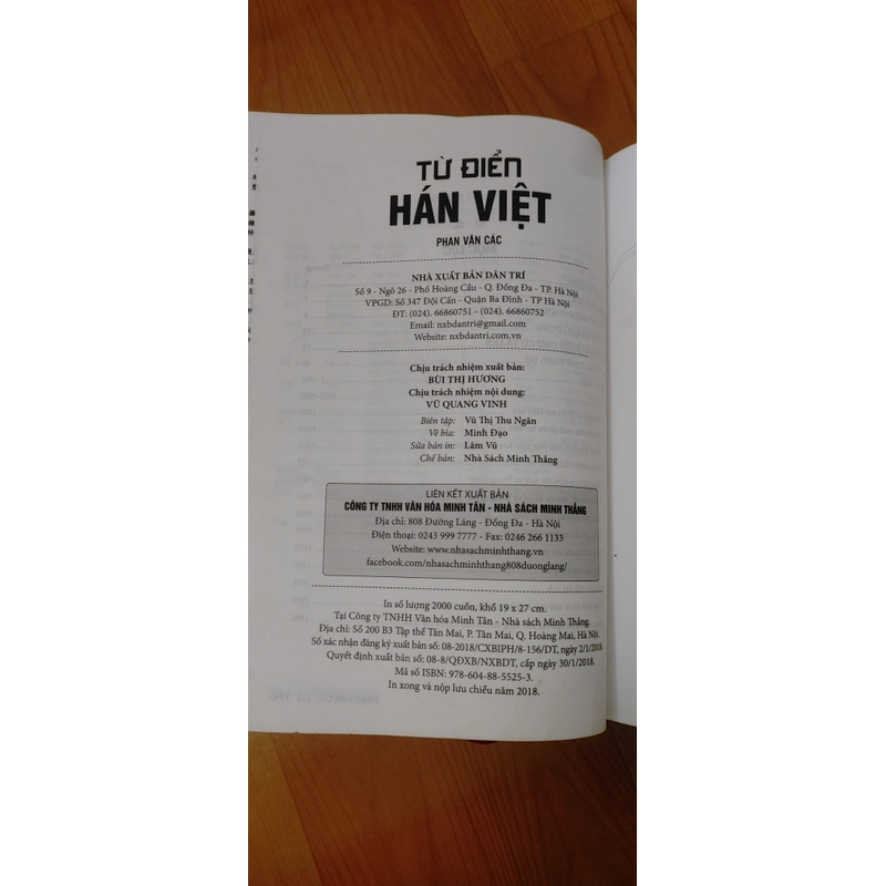 TỪ ĐIỂN HÁN VIỆT HIỆN ĐẠI  502123