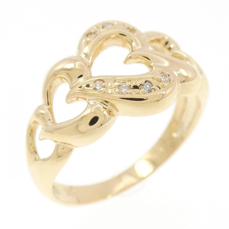 Nhẫn kim cương hình trái tim K18YG 0.04CT - Hàng hiệu Chính hãng 853335