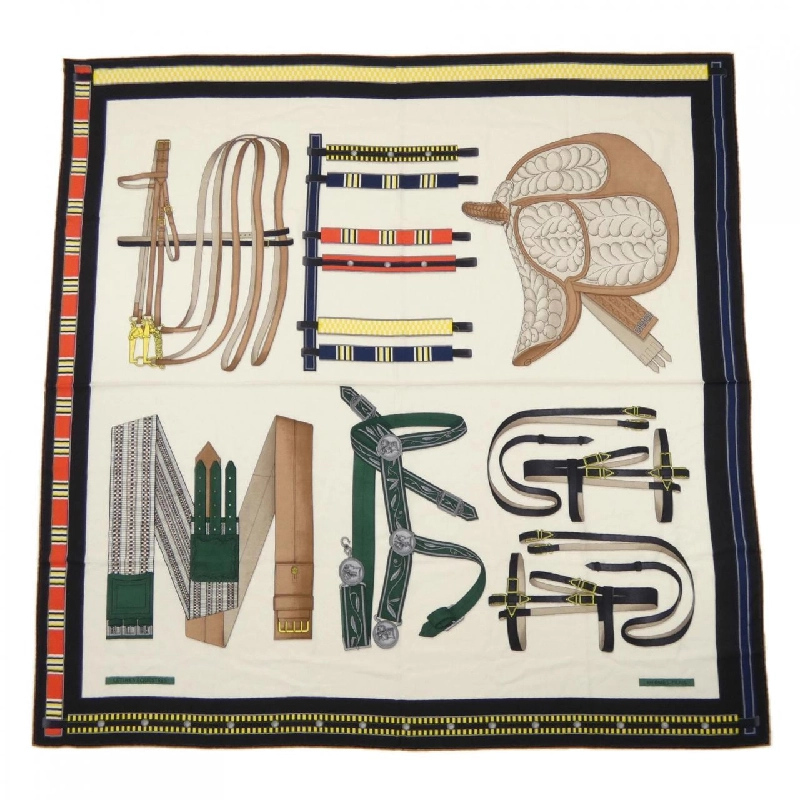 HERMES LETTRES EQUESTRES H244039S Khăn choàng - Hàng hiệu Authentic 833441