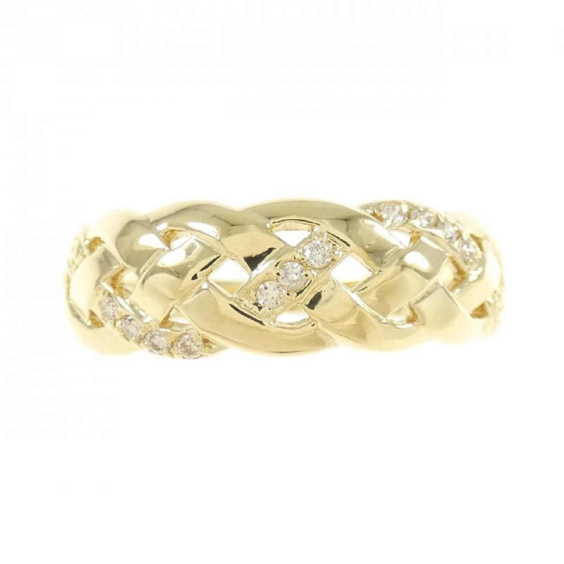 Nhẫn kim cương K18YG 0.05CT 672113