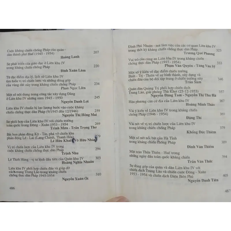 MỘT SỐ VẤN ĐỀ LỊCH SỬ KHÁNG CHIẾN CHỐNG THỰC DÂN PHÁP Ở LIÊN KHU IV (1945 - 1954) 690307