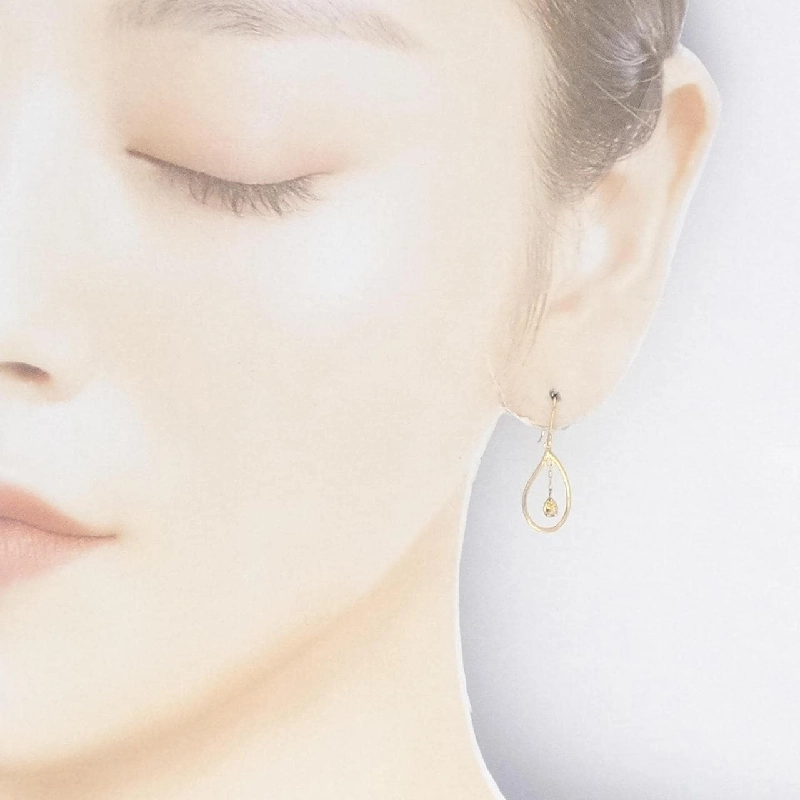 Bông tai 4゜C Citrine - Hàng hiệu Chính hãng 845236