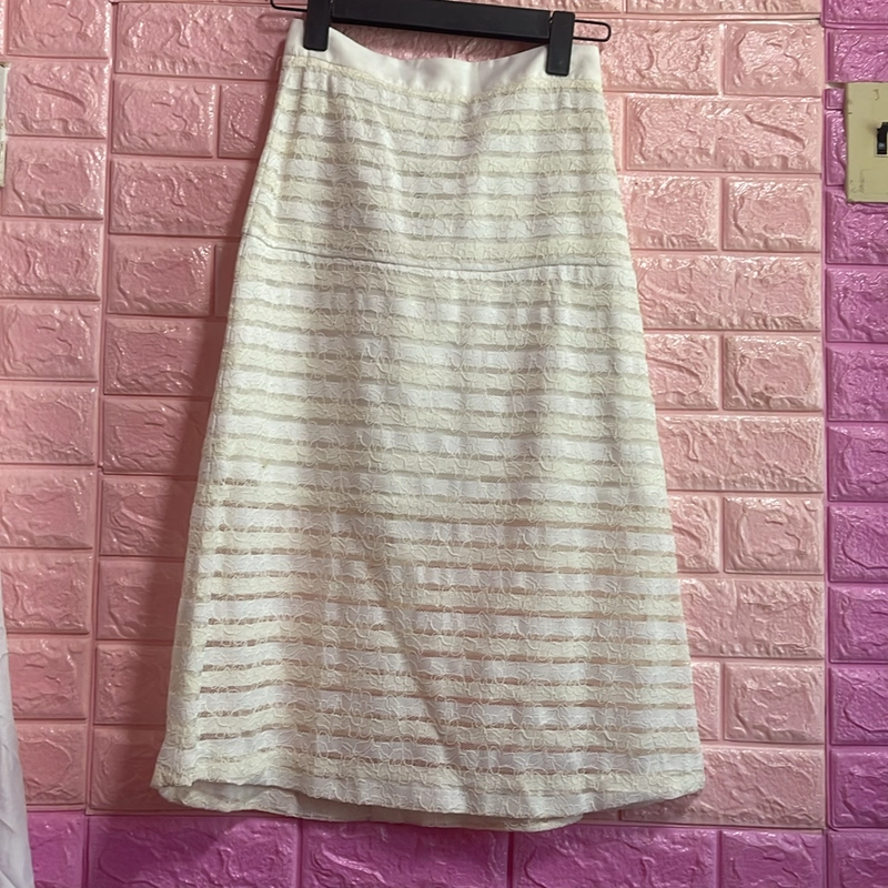 Chân váy ren chữ A Ivy moda 529970