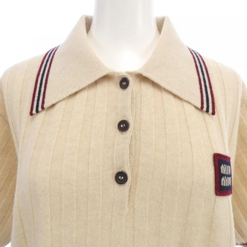 MIU MIU MIU MIU Logo Patch MML878 SOOO 138Q Áo len - Hàng hiệu Chính hãng 810262