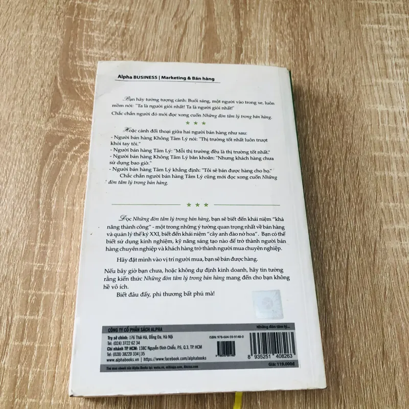 NHỮNG ĐÒN TÂM LÝ TRONG BÁN HÀNG  1020340