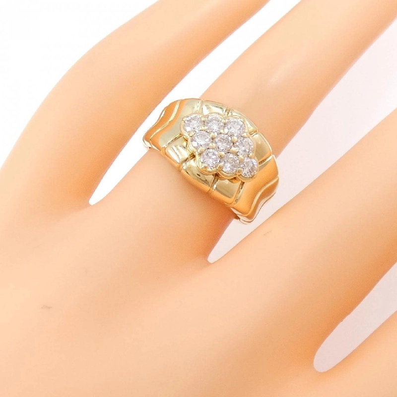 Nhẫn kim cương 750YG 0.71CT 673318