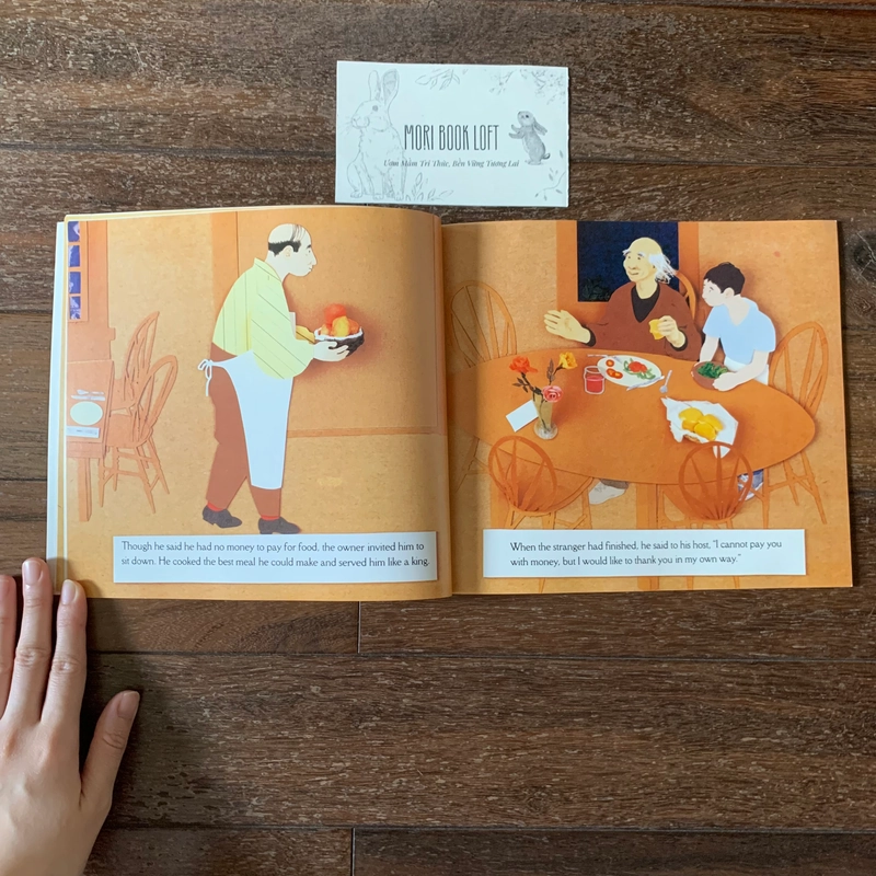 Sách tranh tiếng anh The Paper Crane, Used, Khổ ngang, tình trạng còn mới 478694