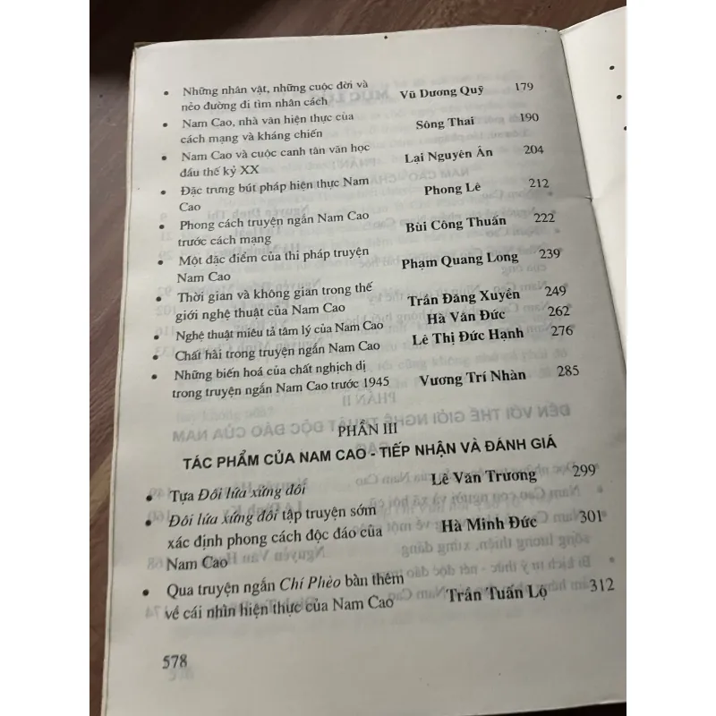 NAM CAO - NHÀ VĂN HIỆN THỰC XUẤT SẮC - NHIỀU TÁC GIẢ 674521