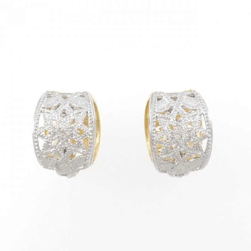 Bông tai kim cương K18YG/K18WG 0.08CT - Hàng hiệu chính hãng 878537