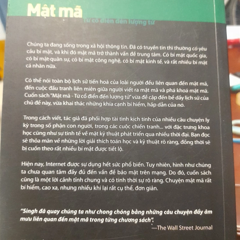 Simon Singh - MẬT MÃ, Từ cổ điển đến lượng tử 478017