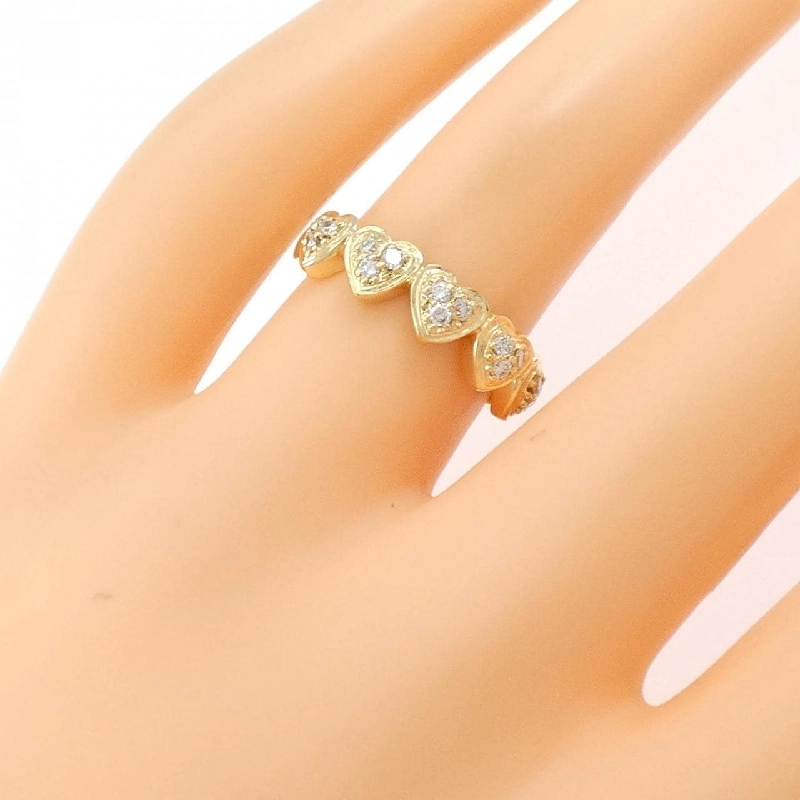 Nhẫn kim cương hình trái tim K18YG 0.23CT - Hàng hiệu Authentic 854099