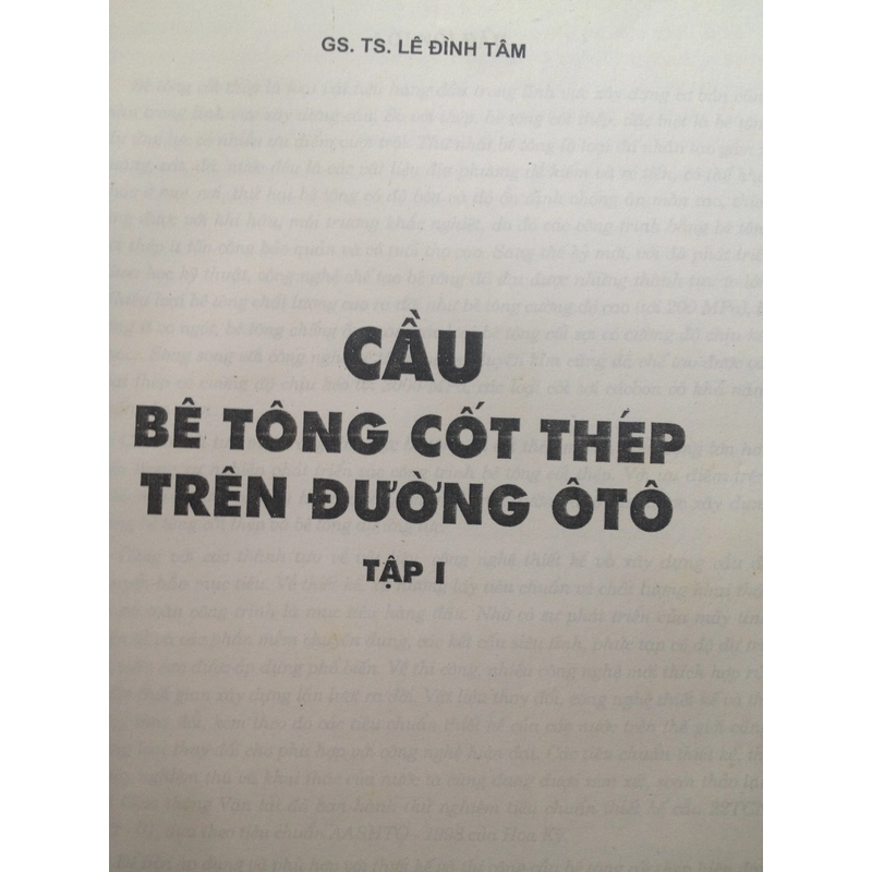 CẦU BÊ TÔNG CỐT THÉP TRÊN ĐƯỜNG Ô TÔ (Tập 1) 495320