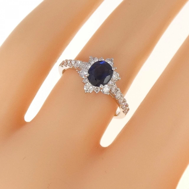 Nhẫn Sapphire không nung PT900 0.79CT xuất xứ từ Myanmar 673164