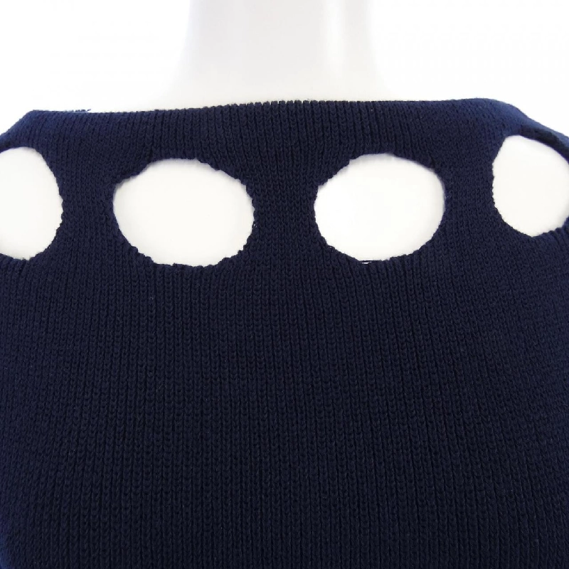 Áo len cổ thuyền cotton PRADA 627048