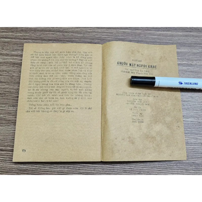 Tiểu thuyết Nhật Bản: KHUÔN MẶT NGƯỜI KHÁC (Kobo Abe) 765739