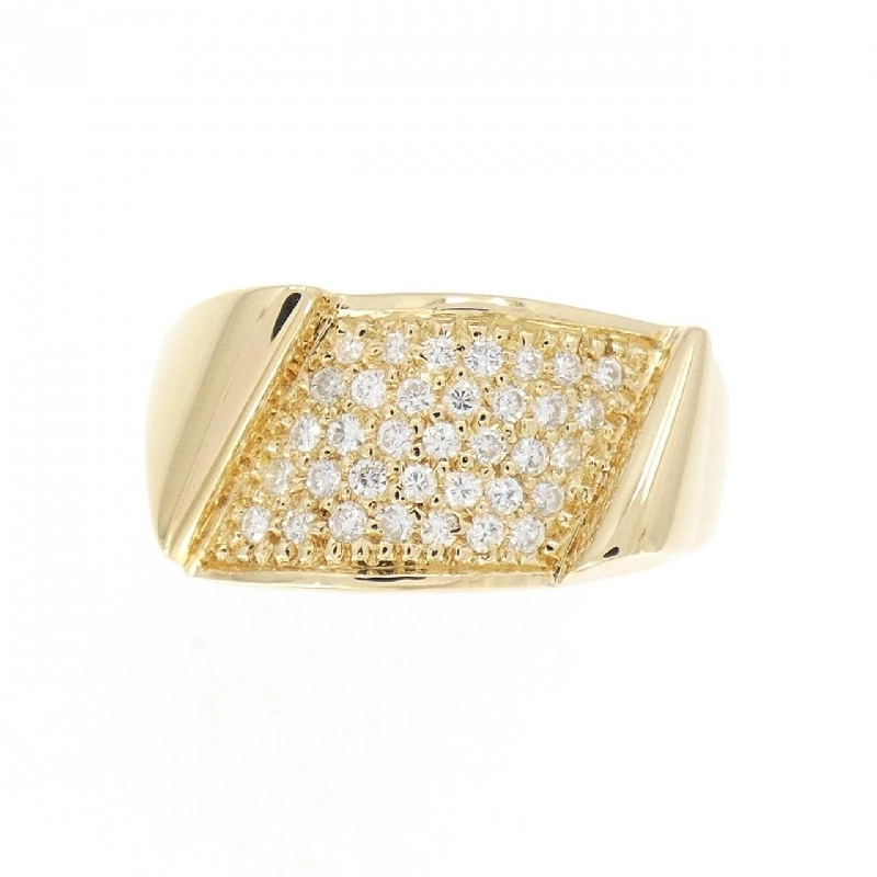 Nhẫn kim cương Pave K18YG 0.25CT 673102