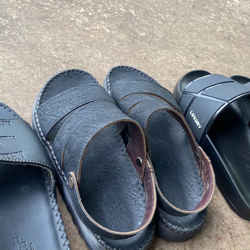 Combo 3 đôi dép da + cao su thanh lý 605066