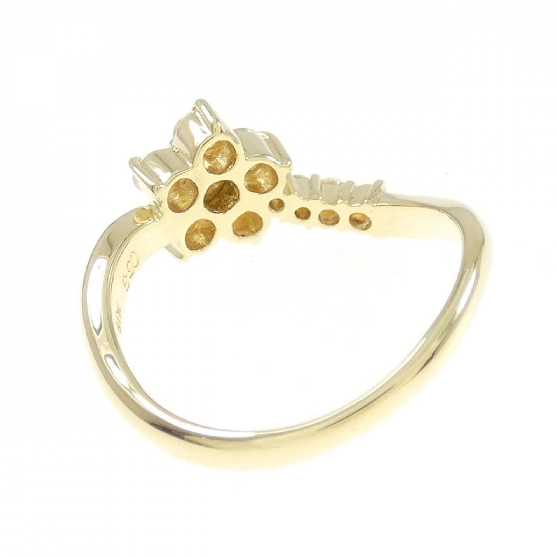 Nhẫn kim cương hoa K18YG 0.53CT 672969