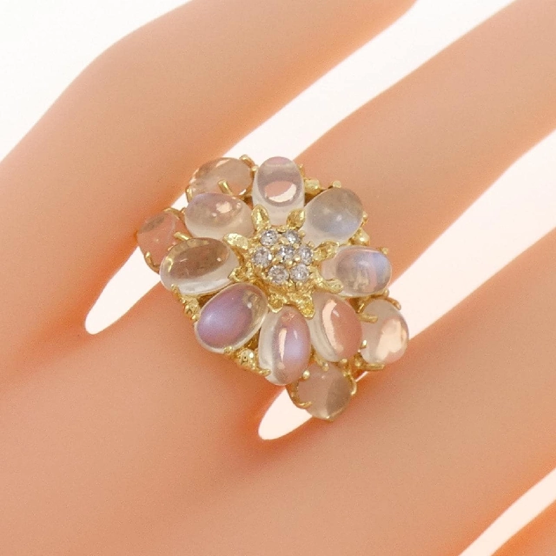 Nhẫn đá mặt trăng K18YG 668397