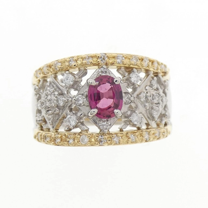 Nhẫn Ruby PT900/K18YG 0.36CT - Hàng hiệu Chính hãng 852125