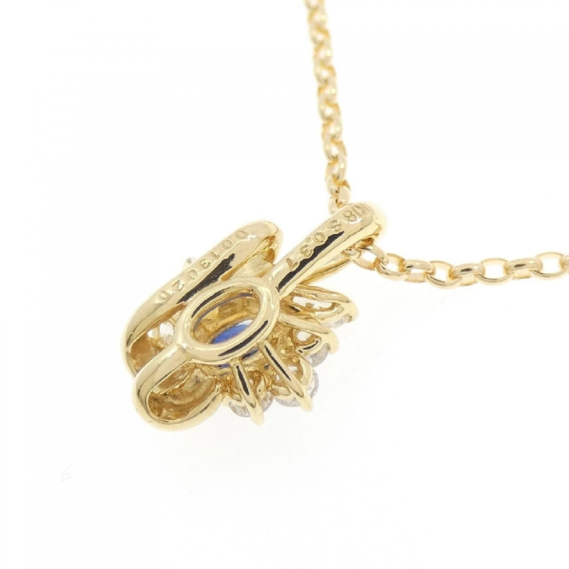 K18YG Sapphire Necklace 0.37CT - Hàng hiệu Authentic 860760