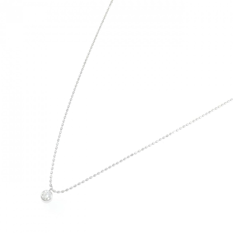 K18WG Solitaire Dây chuyền kim cương 0.1CT - Hàng hiệu Chính hãng 858848