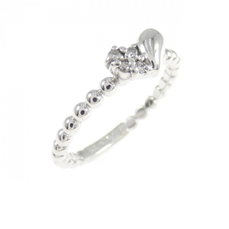 Nhẫn hồng ngọc hình trái tim K10WG - Hàng hiệu Authentic 852333