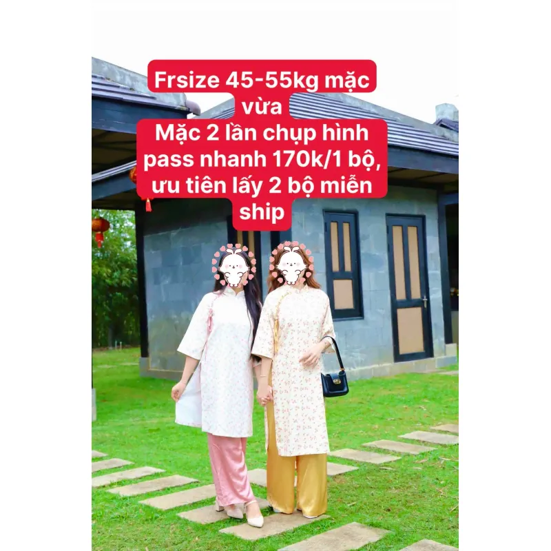 Pass áo dài mặc 1 lần còn như mới 170k/1 bộ 929414