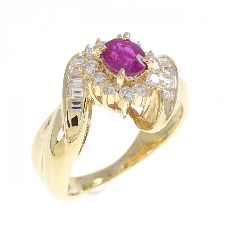 Nhẫn Ruby K18YG - Hàng hiệu Chính hãng 851802