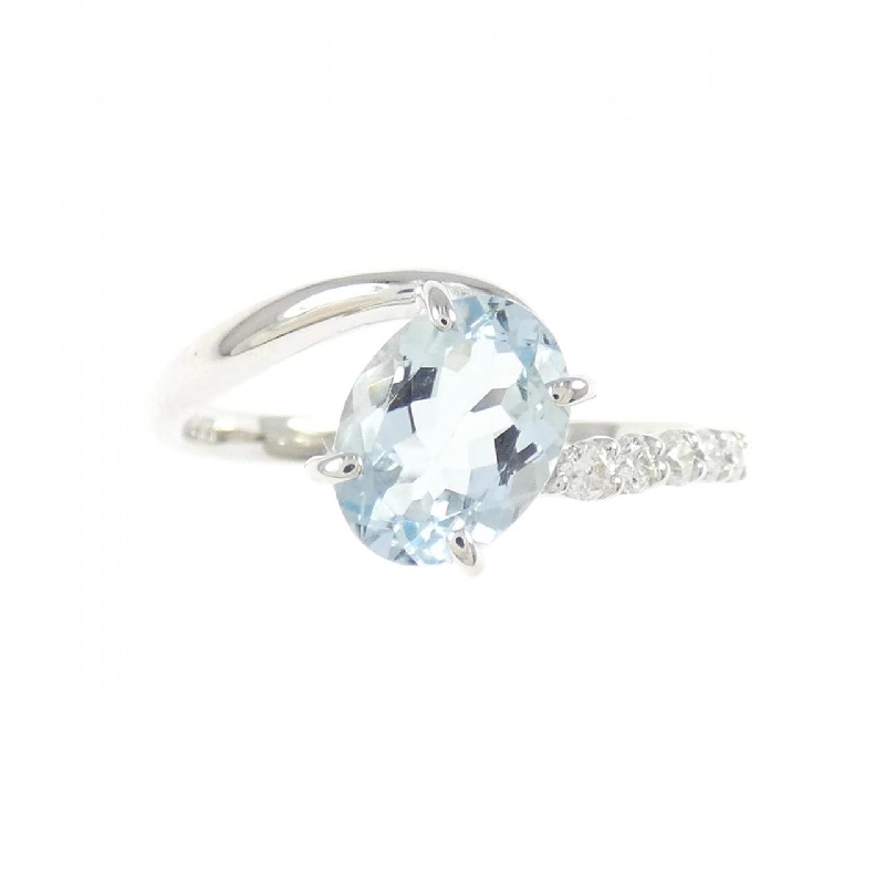 Nhẫn Aquamarine K18WG 1.00CT - Hàng hiệu Chính hãng 849098