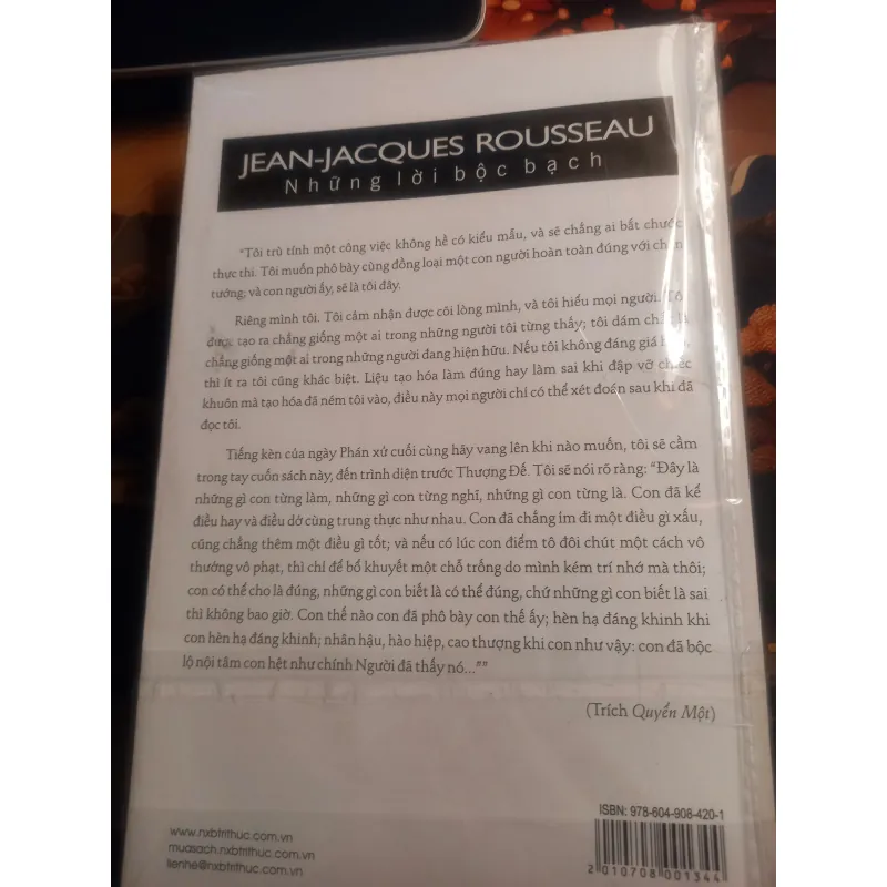 NHỮNG LỜI BỘC BẠCH - ROUSSEAU 748572