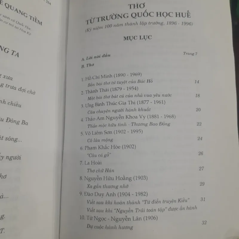 THƠ từ TRƯỜNG QUỐC HỌC HUẾ (kỷ niệm 100 năm thành lập, 1896 - 1996) 1027648