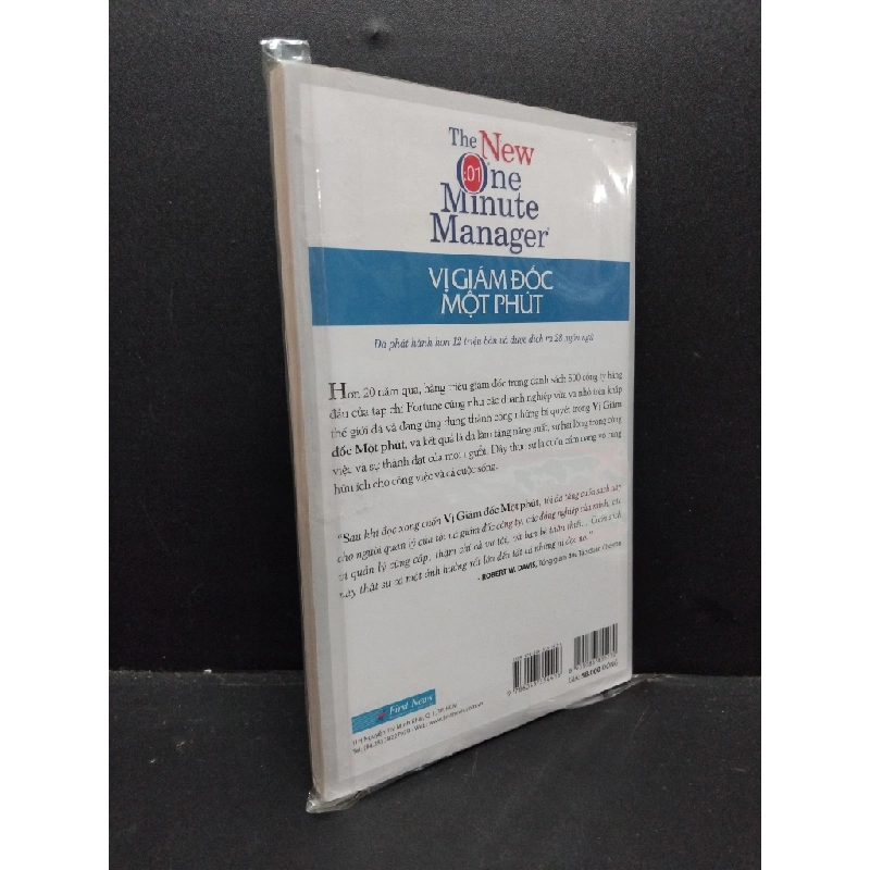 Vị giám đốc một phút (có seal) mới 80% ố HCM1209 Ken Blanchard, Ph. D. & Spencer Johnson,M.D QUẢN TRỊ 274435