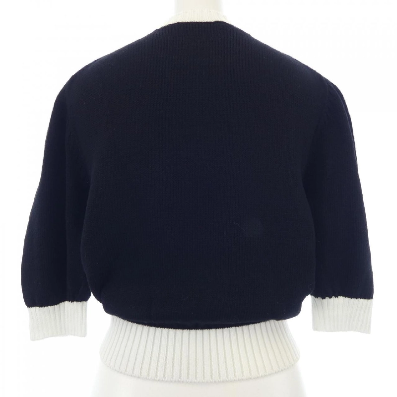 Áo len cổ tròn cotton PRADA 627819