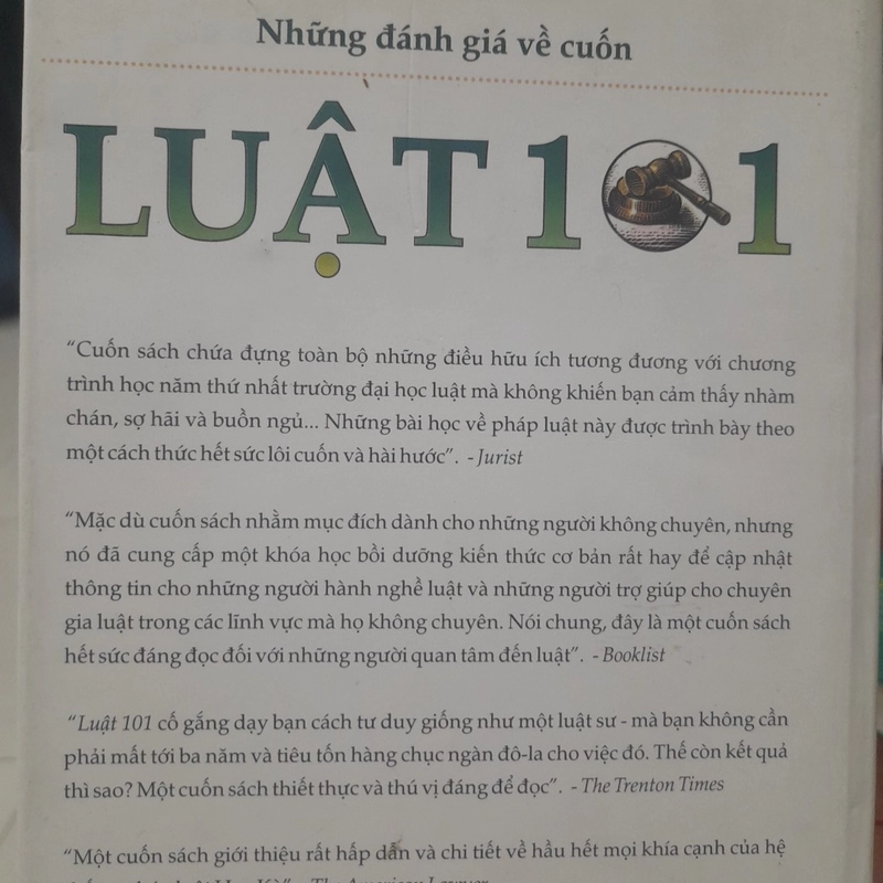 Luật 101 - MỌI ĐIỀU CẦN BIẾT VỀ PHÁP LUẬT HOA KỲ 509395
