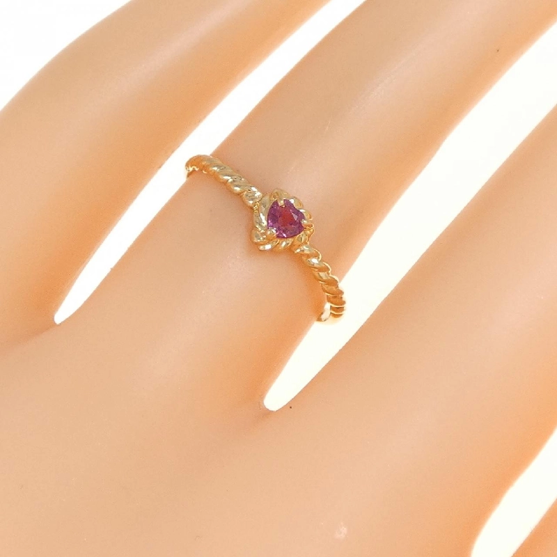 Nhẫn ruby hình trái tim K18YG 668963