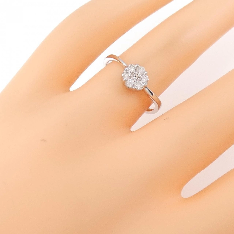 Nhẫn kim cương K18WG hoa 671255