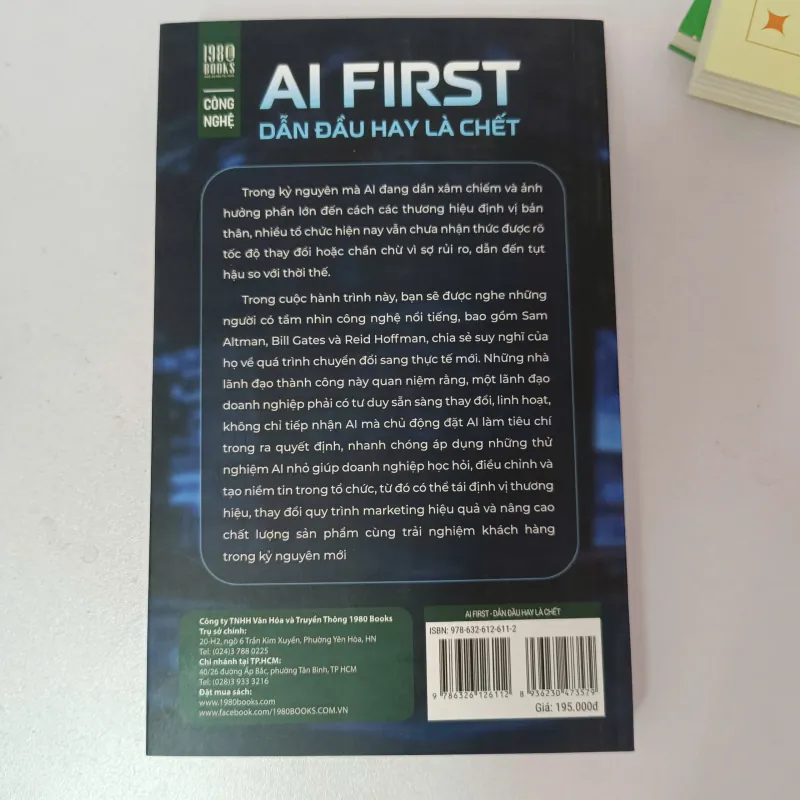 AI First - Dẫn Đầu Hay Là Chết - Adam Brotman & Andy Sack (sách mới) 1021174