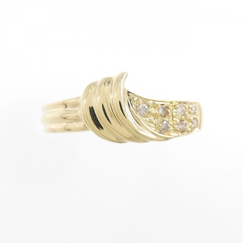 Nhẫn kim cương K18YG 0.07CT 670196