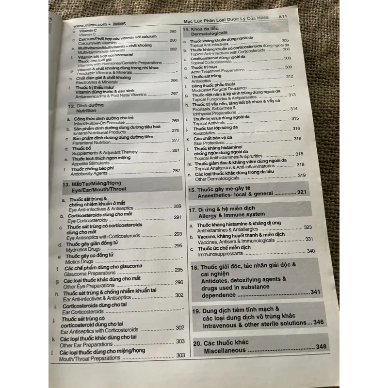 MIMS CẨM NANG SỬ DỤNG THUỐC 24 th Edition 2005, 390 trang  791927