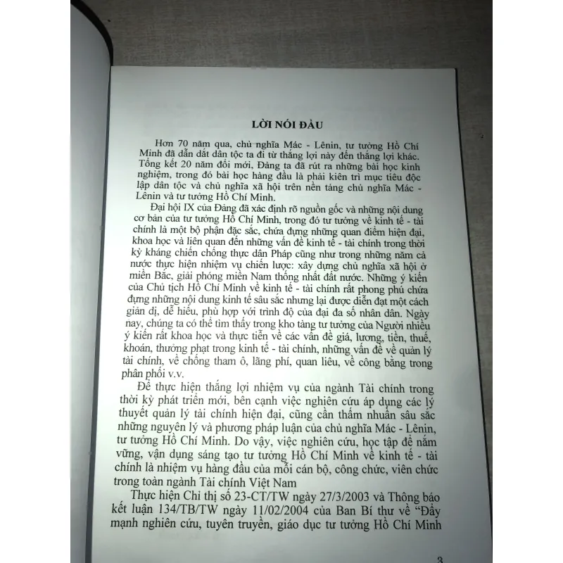 Quan điểm của chủ tịch Hồ Chí Minh về công tác tài chính  778319