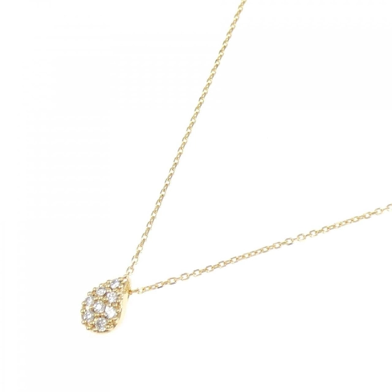 K18YG Pave Diamond Necklace 0.07CT - Hàng hiệu Authentic 861471