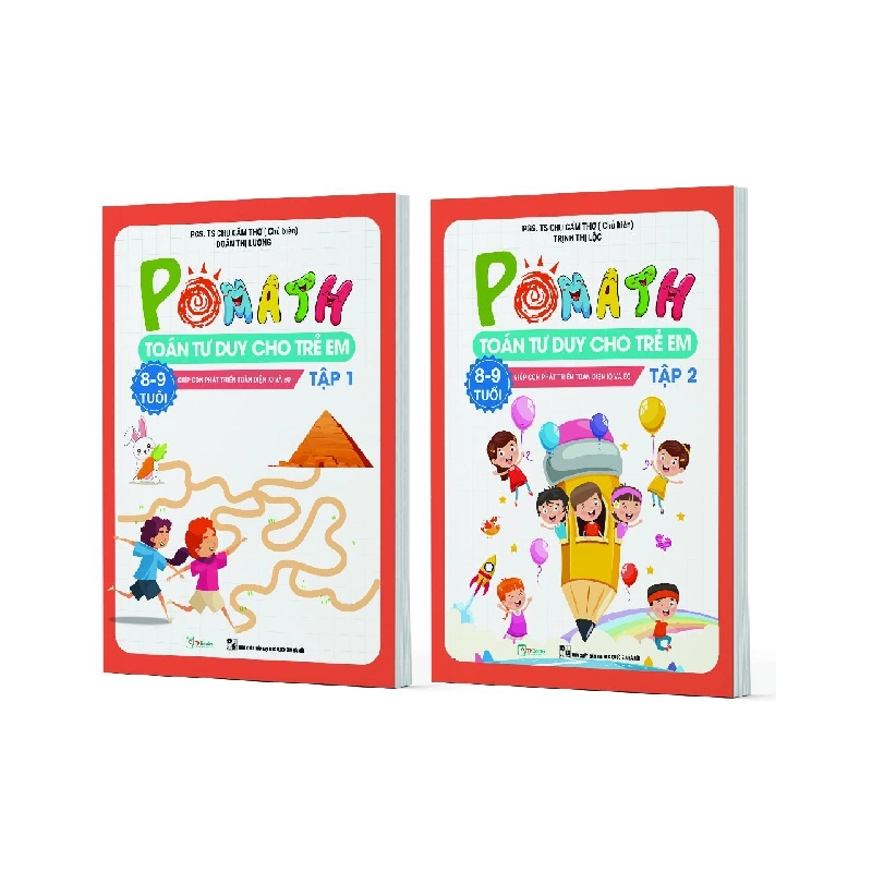 POMath toán tư duy cho trẻ 8-9 tuổi tập 1+2 Mới 100% HCM.PO PGS.TS Chu Cẩm Thơ Oreka-Blogmeo 79962