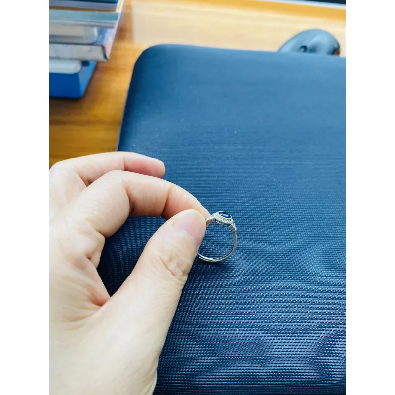 Nhẫn bạc 925 Nhật đính đá Saphire  1042898