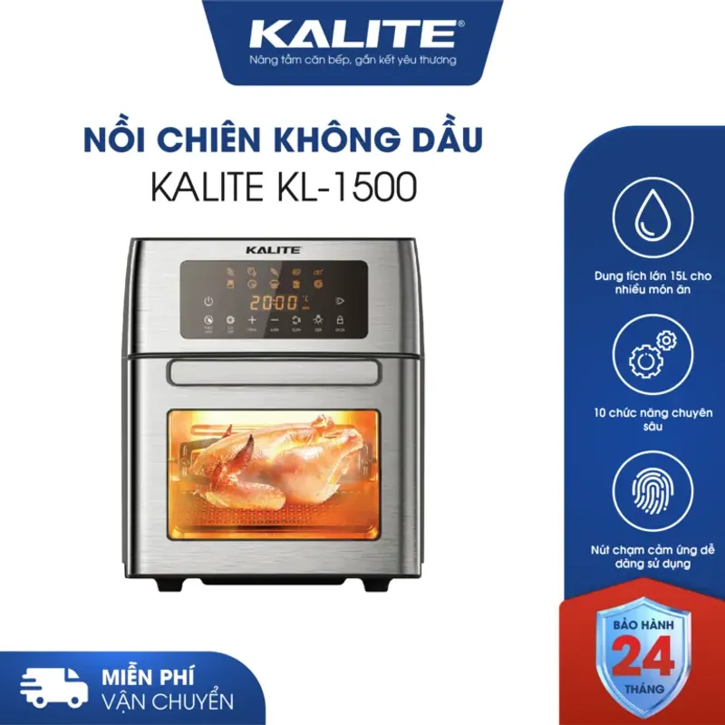 Nồi chiên không dầu KALITE KL-1500 15L chính hãng mới 100% 572316