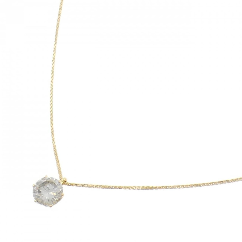 K18YG Solitaire Dây chuyền kim cương 1.151CT - Hàng hiệu Authentic 861584