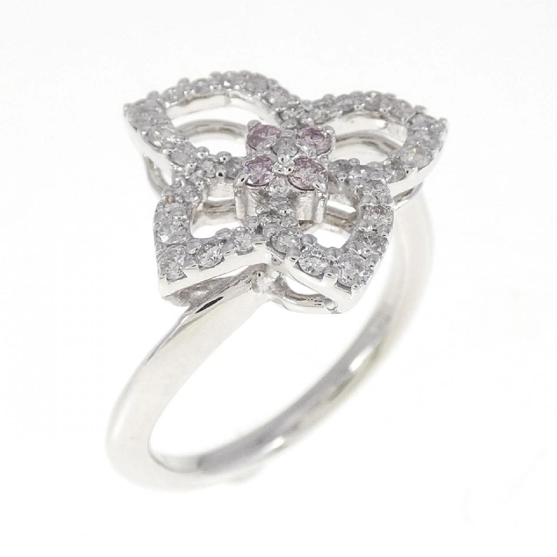 Nhẫn kim cương hồng K18WG 0.07CT 673609