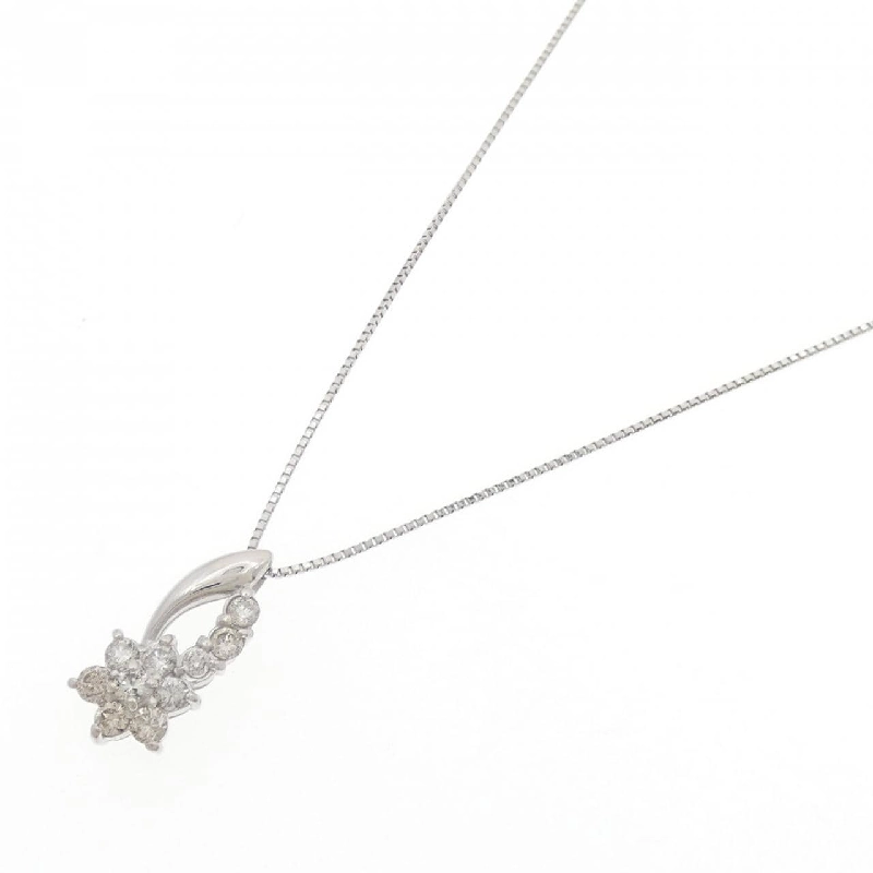 Dây chuyền kim cương hoa PT900/PT850 0.50CT - Hàng hiệu Chính hãng 860640