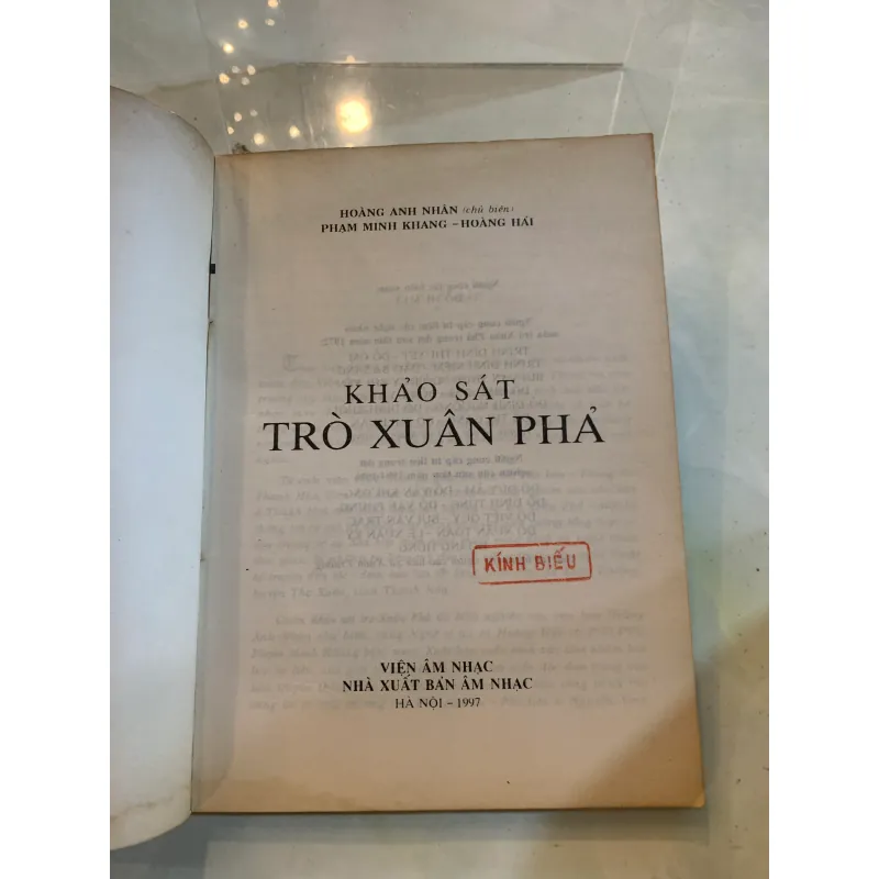 KHẢO SÁT TRÒ XUÂN PHẢ - HOÀNG ANH NHÂN (CHỦ BIÊN) 783886